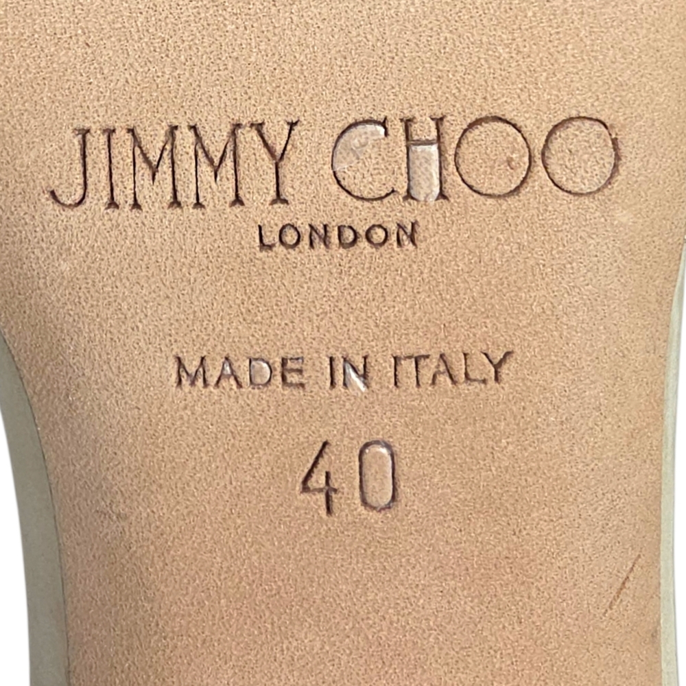 Jimmy Choo Lang 100 Patent Leather Heeled Strappy Sandals Size 40 / US 9.5/10 - Picture 9 of 11
